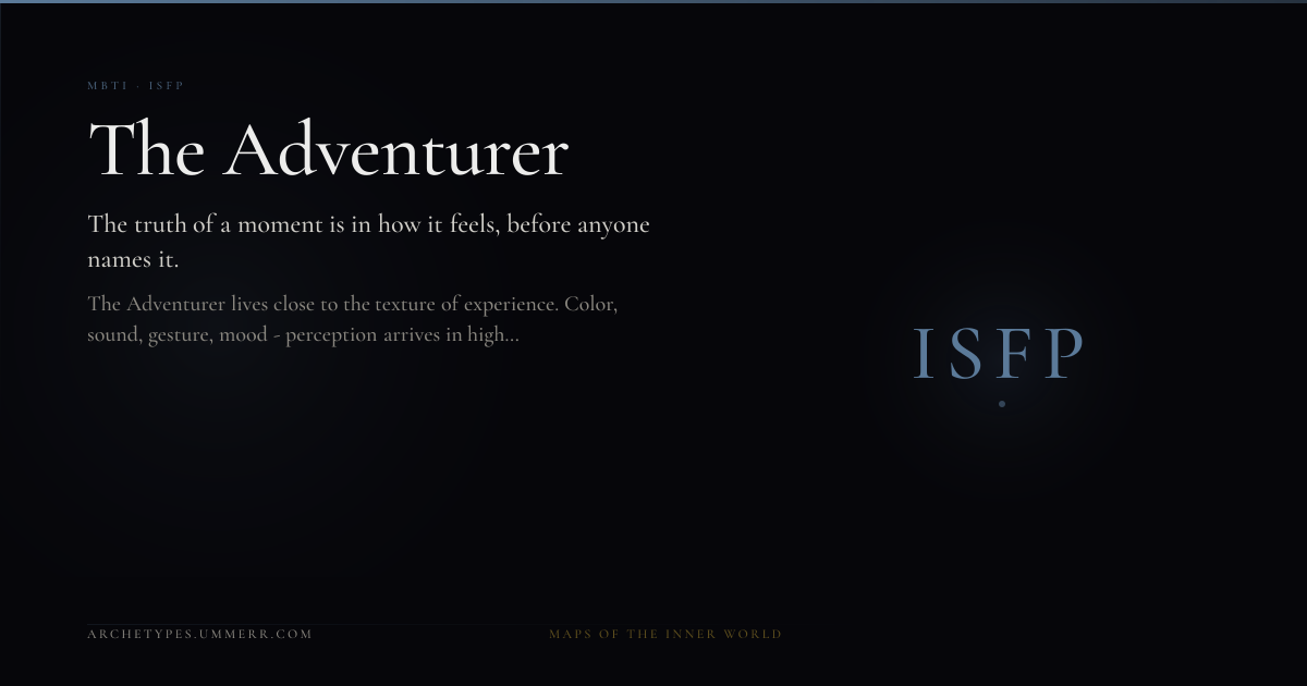ISFP - The Adventurer